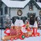 11Ft Christmas Train Inflatable - Inflatable Christmas Decorations with Santa Claus and Gingerbread Man - Blow Up with Built-in LED Lights for Outdoor Lawn Garden Yard Decor